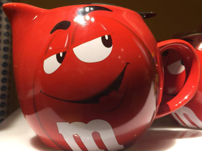 M&M's World Red Character Teapot New
