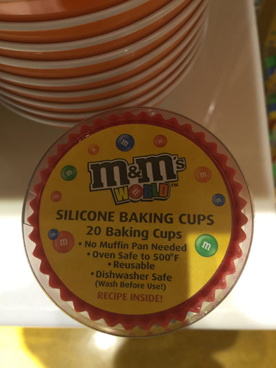 M&M's World 20 Silicone Baking Cups Set New with Box