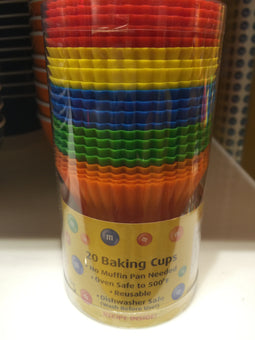 M&M's World 20 Silicone Baking Cups Set New with Box