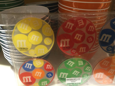 M&M's World Candy Coaster Set of 6 Multicolors New with Box