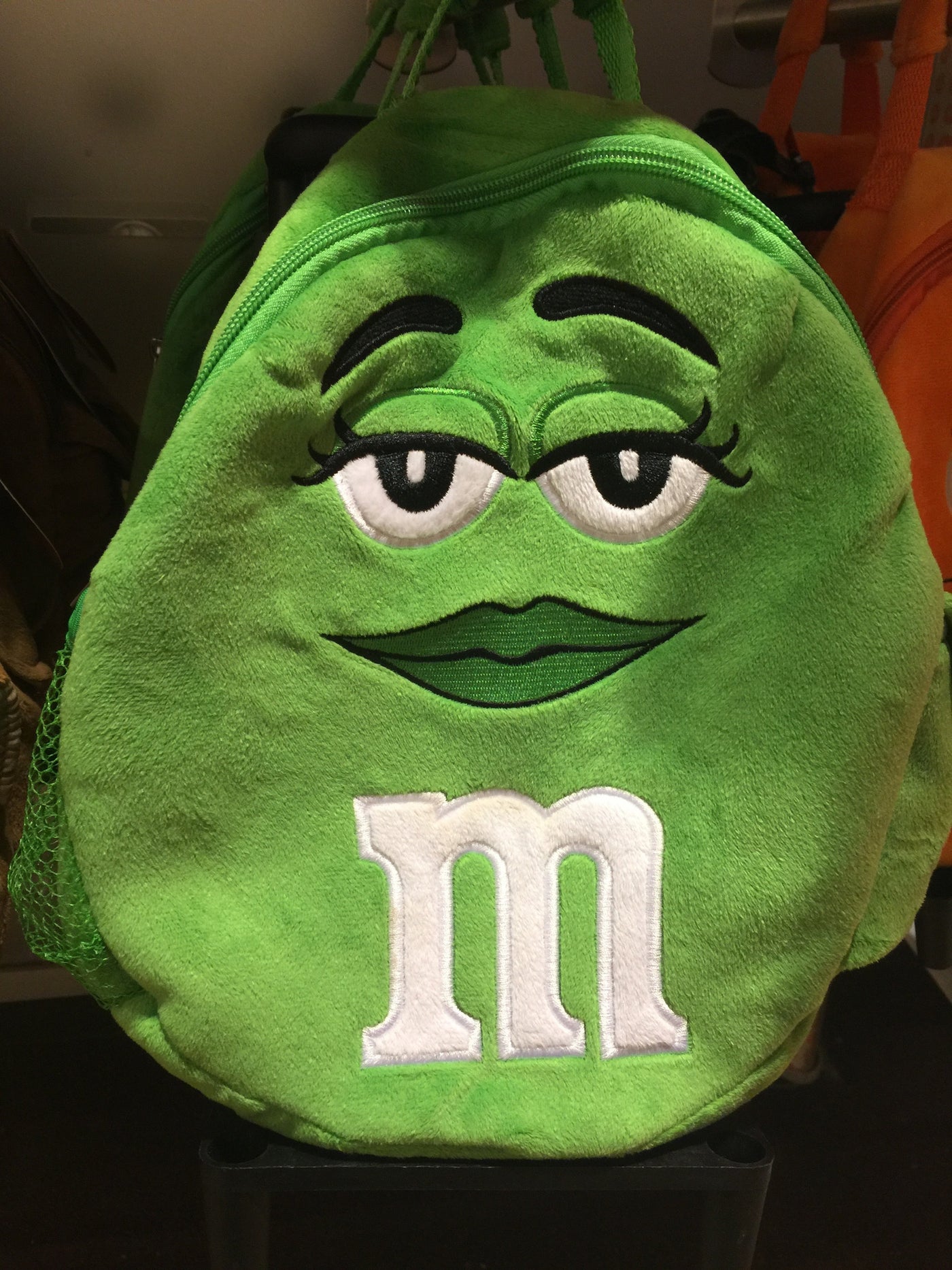M&M's World Green Character Plush Backpack Trolley For Child New with – I  Love Characters