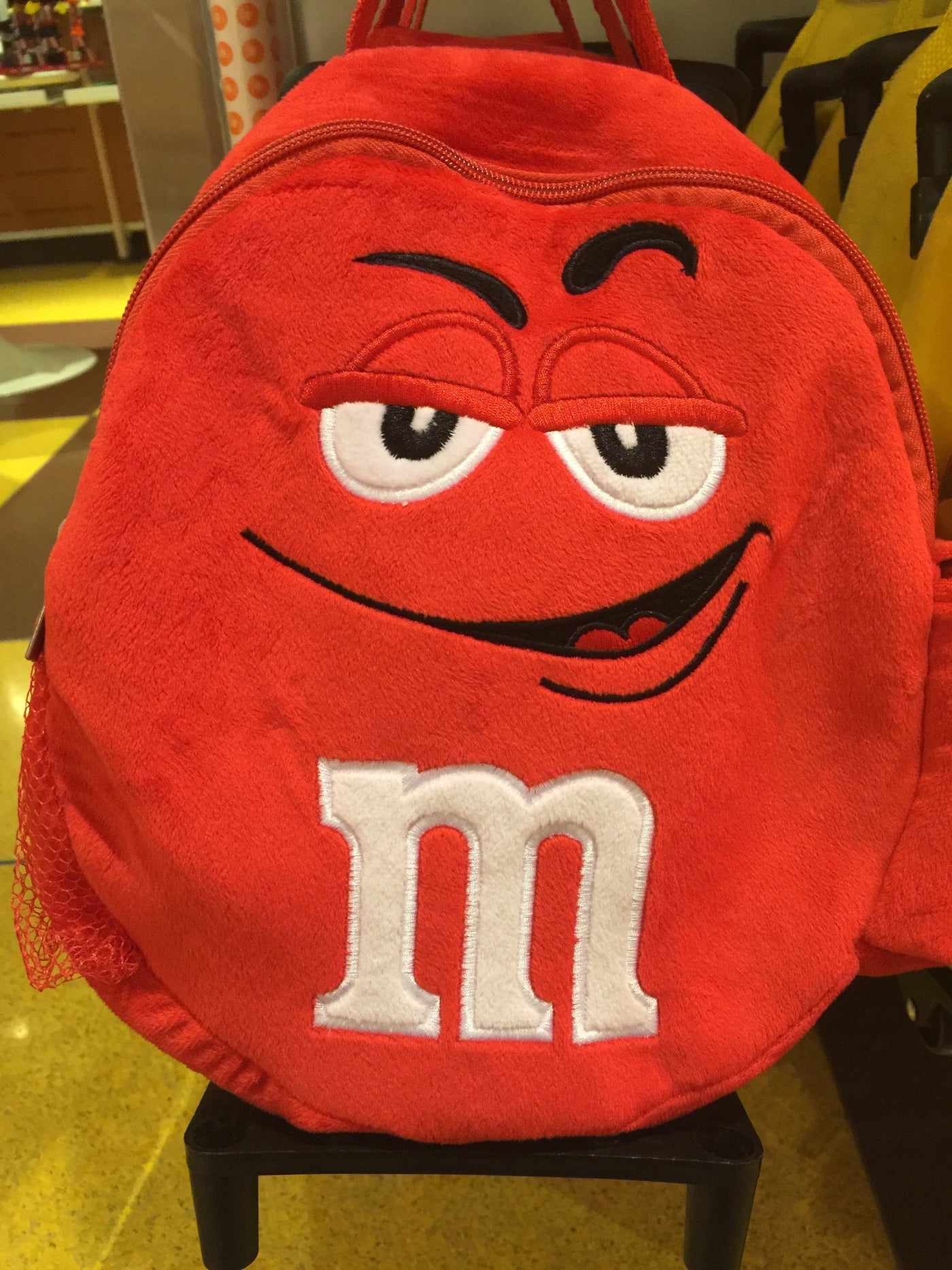 M&M's World Red Character Plush Backpack Trolley For Child New with Ta – I  Love Characters