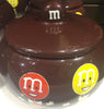 M&M's World 75th Anniversary Ceramic Candy Dish Retro with Lid New