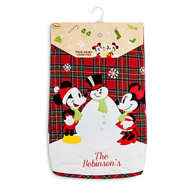 Disney Store Mickey & Minnie Share the Magic Holiday Tree Skirt New with Card