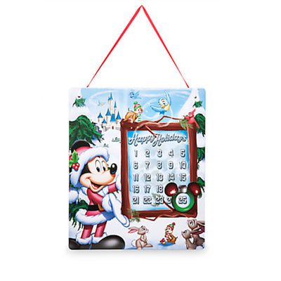 Disney Store Santa Mickey Storybook Holiday Magnetic Advent Calendar New w Tags