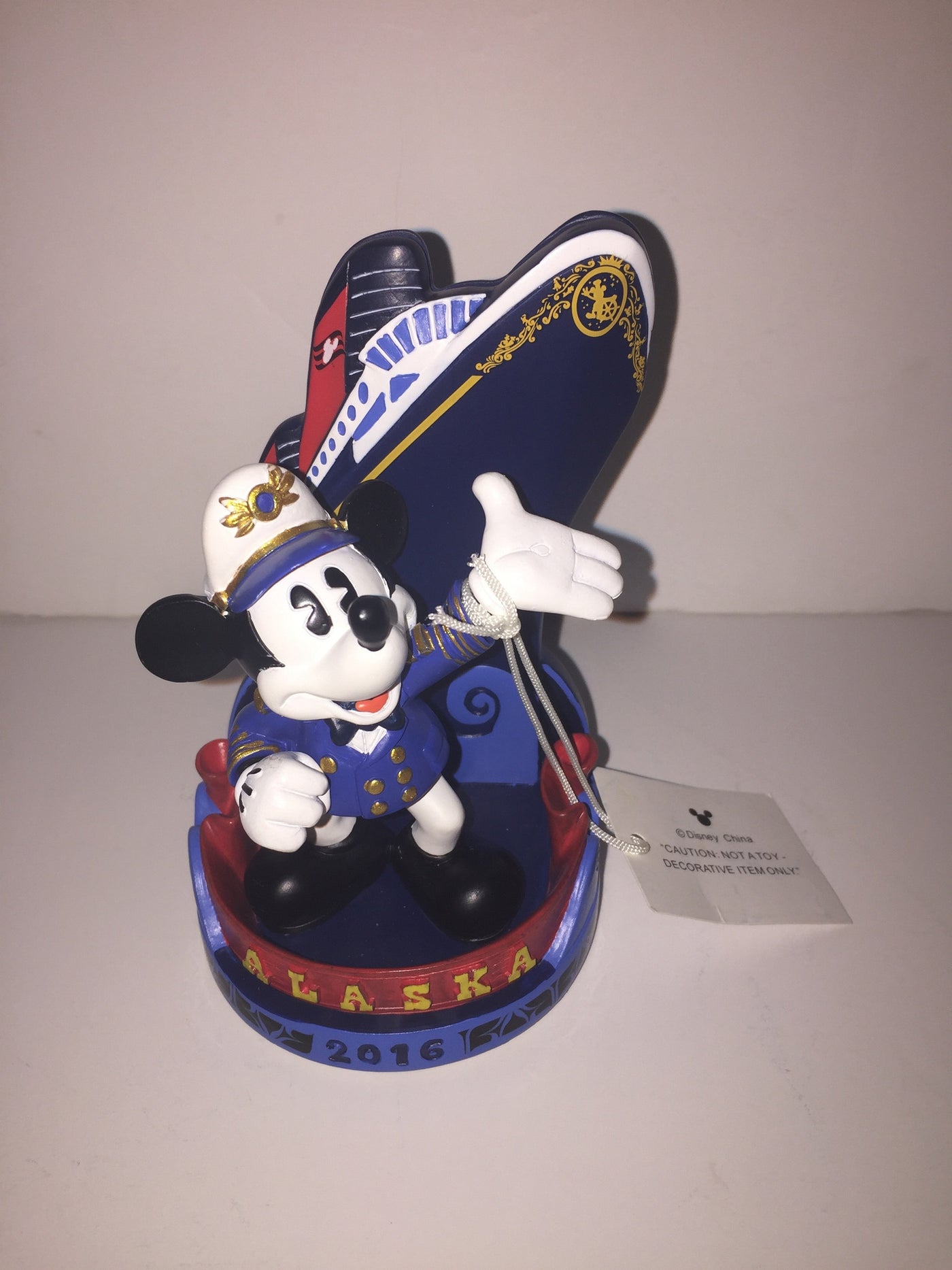 Disney Cruise Line Alaska 2016 Mickey Captain Photo Clip Frame New with Tags - I Love Characters