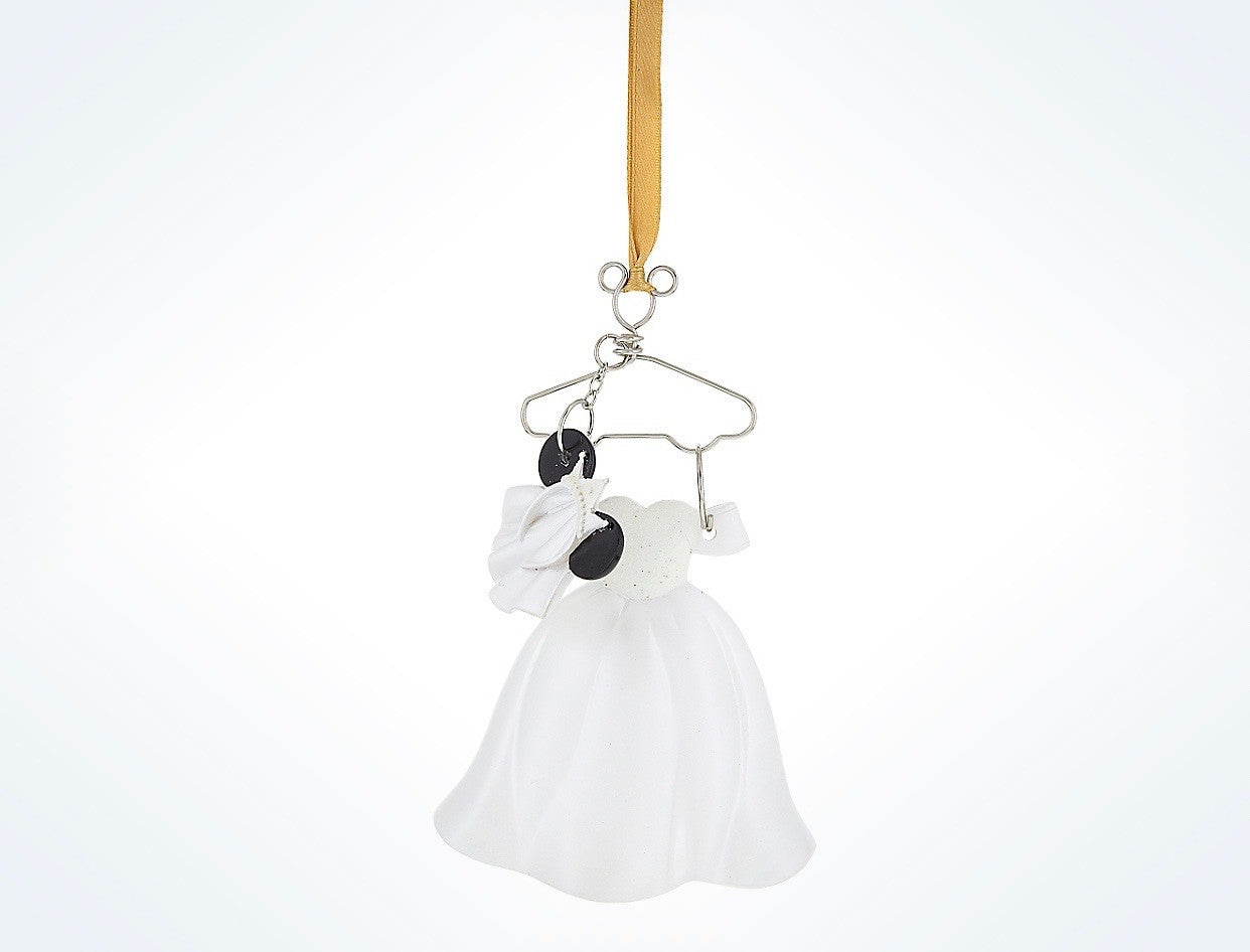 Disney Parks Wedding Bride Resin Costume Holiday Ornament New with Tags