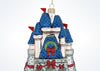 Disney Parks Glitter Blown Glass Castle Christmas Ornament New with Tags