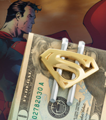Superman Returns - Shield Money Clip Gold New