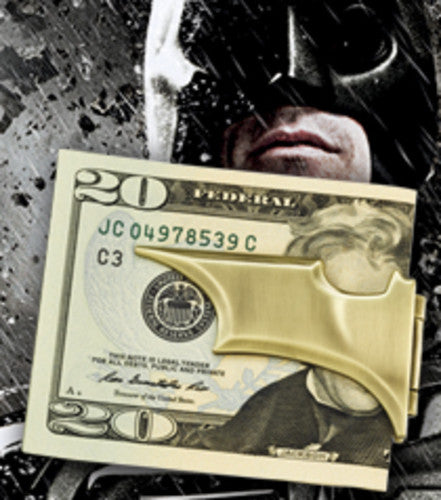 The Dark Knight Rises - Batarang Money Clip Gold New