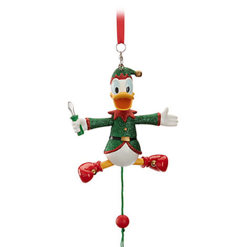 Disney Parks Donald Duck Articulated Figural Holiday Ornament New with Tags