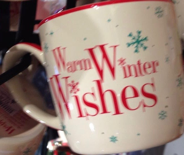 Disney Parks Mickey Minnie Pluto Warm Winter Wishes Happy Holiday Coffee Mug New