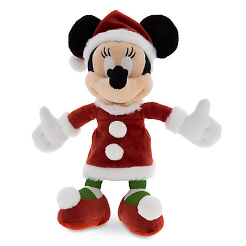 Disney Parks Santa Minnie Mouse Christmas 7" Plush New with Tags