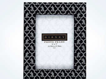 Disney Parks Resin Mickey Silhouette Picture Photo Frame New