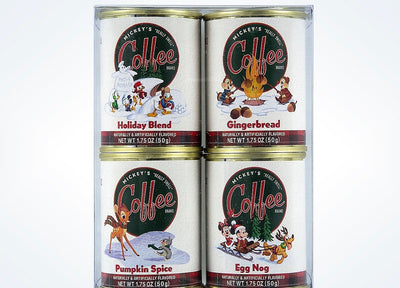 Disney Parks Holiday Mickey & Friends Coffee 4 Packs New with Box