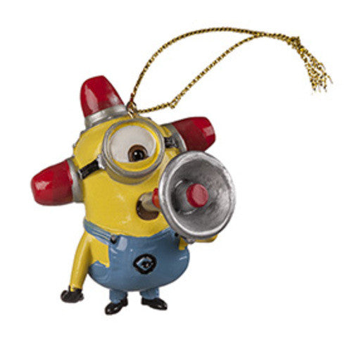 Universal Studios Despicable Me The Minion Fire Alarm Ornament New with tag