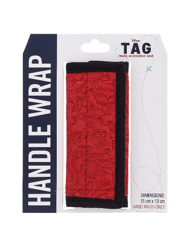 Disney Parks Disney Tag Characters Bag Handle Wrap Red New