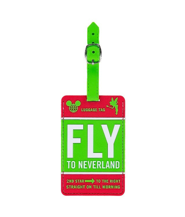 Disney Parks Disneyland Luggage Tag Green New with Tag