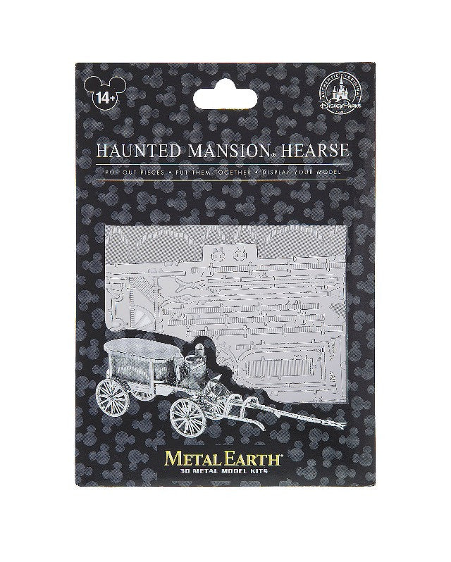 Disney Parks Haunted Mansion Hearse Metal Model Kit 3D New