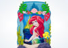 Disney Parks Ariel and Flounder Theme Resin Picture Photo Frame 4x6 New