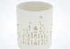 Disney Parks White Ceramic Cinderella Castle Votive Candle Holder New