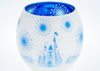 Disney Parks Glass Frosted Cinderella Castle Votive Candle Holder New