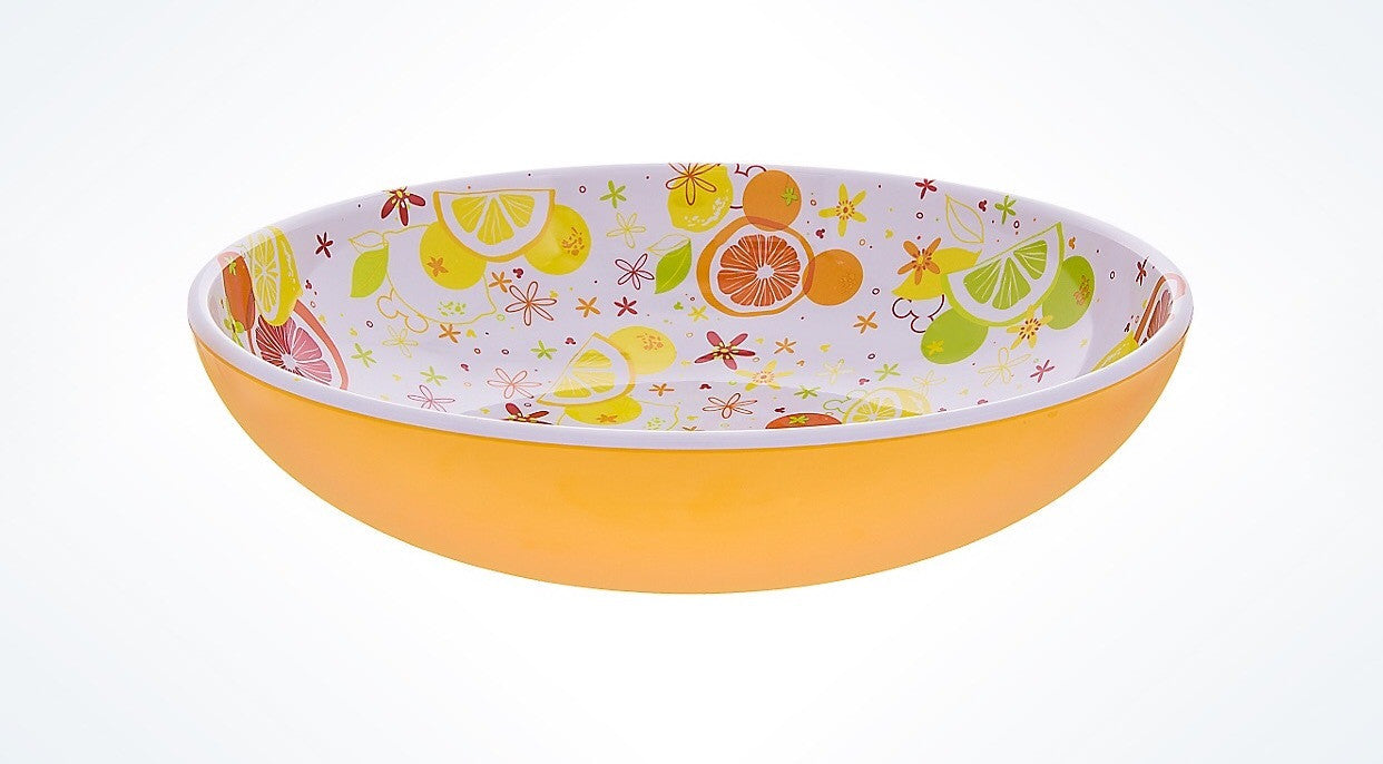 Disney Parks Mickey Mouse Icon Citrus Serving Bowl New