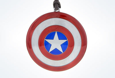 Disney Parks Marvel Captain America Shield Metal Ornament New with Tags