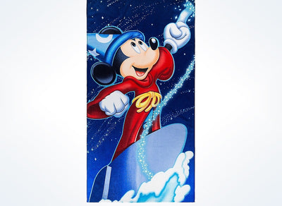 Disney Parks Mickey Fantasia Sorcerer Beach Towel New with Tags