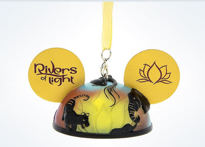 Disney Animal kingdom Rivers of Lights Ear Hat Ornament Light Up New with Tags