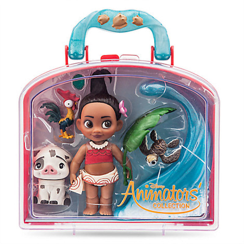 Disney Animator's Collection Moana Mini Doll Play Set New with Case