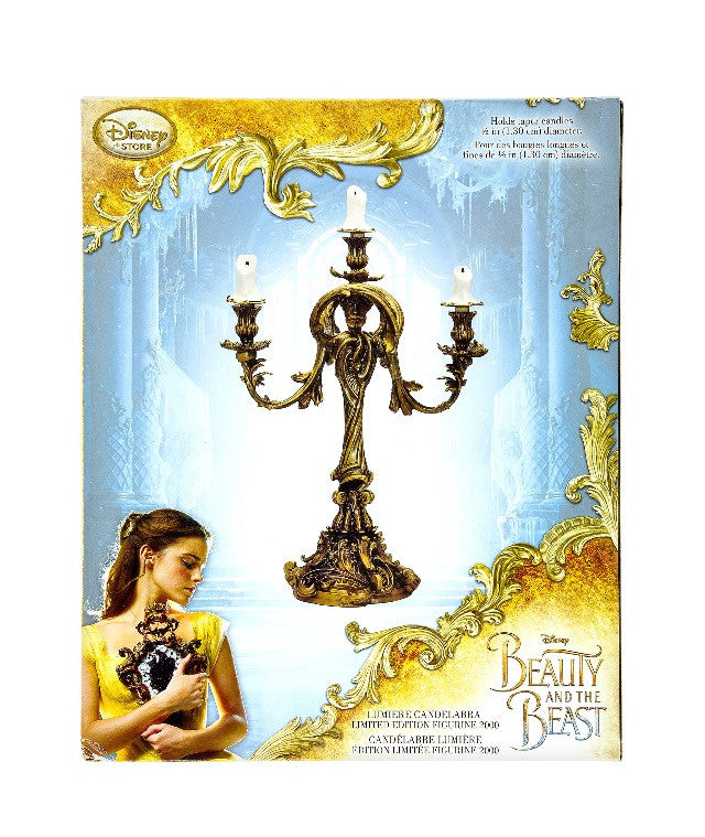 Disney Store Beauty and the Beast Lumiere Candelabra Movie Edition New with Box