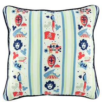 Disney Parks Icons Cotton Pillow New with Tags