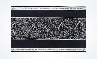 Disney Parks Be Our Guest Lumiere Black Chalkboard Table Runner New with Tags