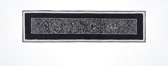 Disney Parks Be Our Guest Lumiere Black Chalkboard Table Runner New with Tags