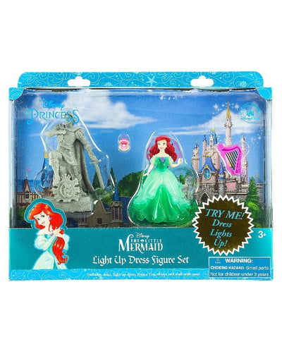 Disney Parks Ariel Light-Up Dress Playset New with Box
