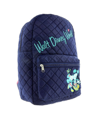 Disney Parks Mickey & Minnie Quilted Backpack New with Tag