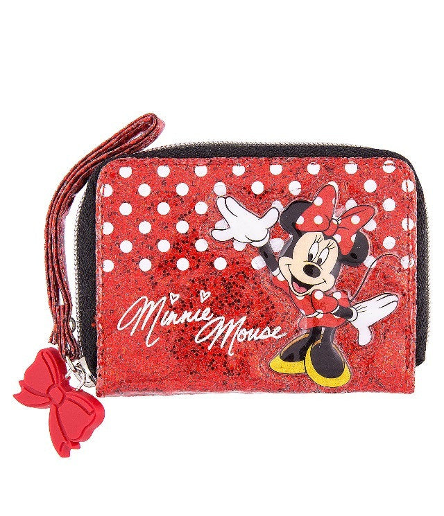 Disney Parks Minnie Mouse Dot Glitter Wallet New with Tag