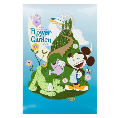 Disney Parks EPCOT Flower & Garden Paper Poster New