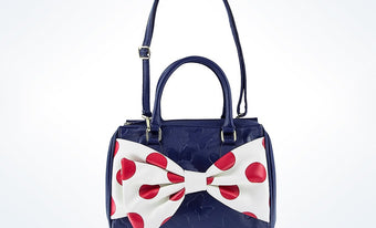 Disney Parks Minnie Nautical Barrel Bag by Loungefly New with Tags