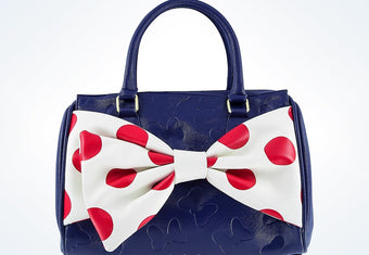 Disney Parks Minnie Nautical Barrel Bag by Loungefly New with Tags