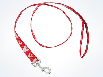 Disney Parks Mickey Reflective Pet Leash Red New with Tags
