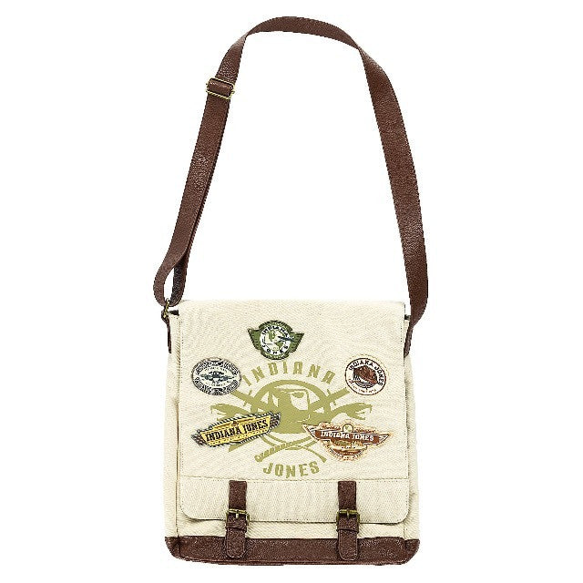 Disney Parks Indiana Jones Patches Messenger Bag New with Tag