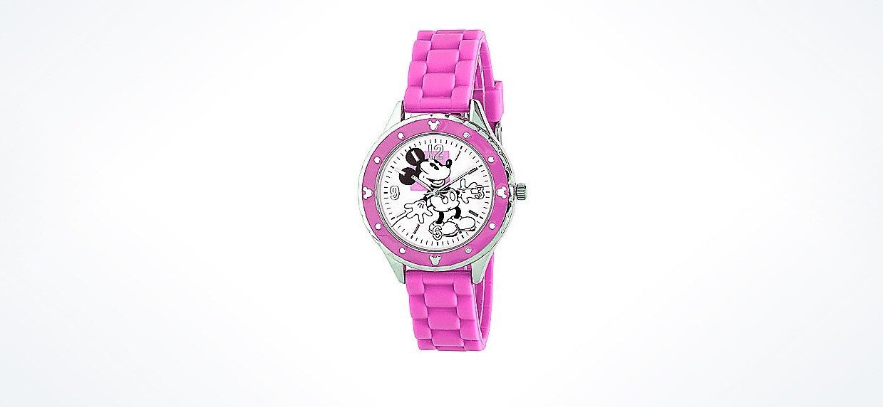 Disney Parks Pink Vintage Mickey Watch New with Case