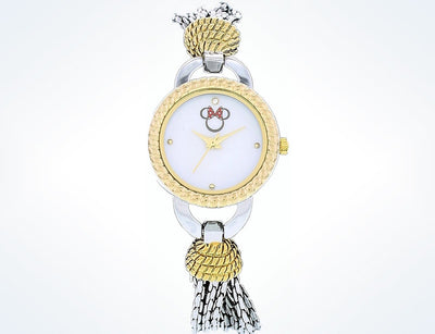 Disney Parks Minnie Mouse Two-Tone Bracelet Watch by Sutton New with Case