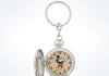 Disney Parks Mickey Mouse Metal Pocket Watch Keychain New with Tags