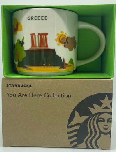 Starbucks You Are Here Collection Greece Ceramic Coffee Mug New with Box