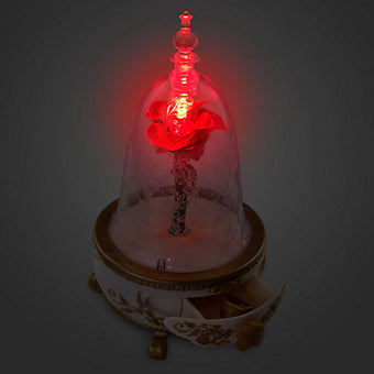 Disney Store Beauty & the Beast Enchanted Rose Jewelry Box Toy Live Auction New