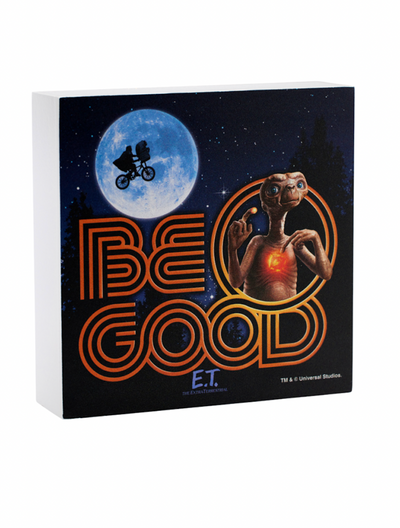 Universal Studios 40th E.T. Extra Terrestrial Be Good Wooden Table Decor New
