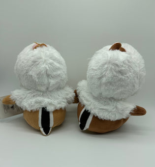 Disney Store Japan Authentic Chip 'n Dale White Winter Hoodie Plush New with Tag